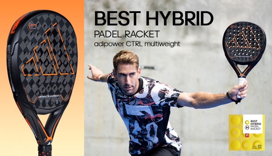 This exceptional Adidas racket, used by renowned player Álex Ruiz, has claimed the prestigious title of the best hybrid padel racket at the 2023 awards. 
The Adipower Multiweight CTRL stands out for its perfect blend of power and control, making it a force to be reckoned with on the court.